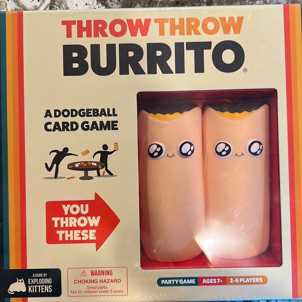 Throw Throw Burrito dodgeball card game NEW/SEALED